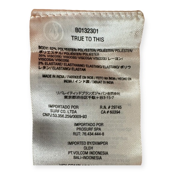 Volcom Top Girls Youth 10 Large Cropped‎ Ribbed Stretch Shirt With Tie Front NEW - Picture 6 of 7